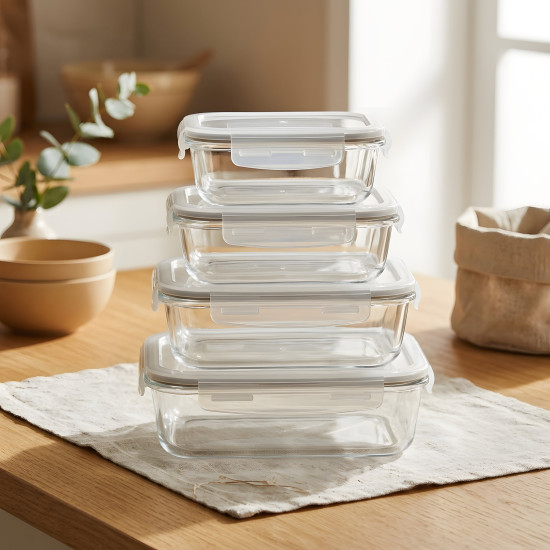 Pyrex Container Set - 4 Pcs
